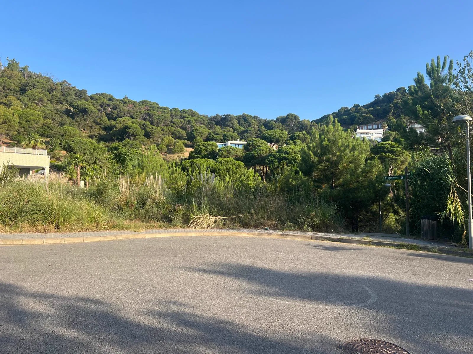 Desbrossament de parcel·la a la urbanització Sant Francesc de Blanes